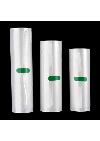 5 Metre Tırtıklı Rulo Vakum Poşeti Torbası (Seçenekli) (25CM)