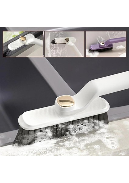 Lüks Sert Kıllı Köşe, Aralık, Derz, Banyo, Mutfak, Lavabo, Ayakkabı, Halı Temizleme Fırçası, Cımbızlı Fırça, 360 Derece Dönebilen, Dekoratif Temzilik Fırçası