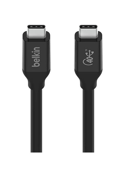 Usb4 USB C - USB C Kablosu 2,6 Ft (100 W'a Kadar Güç Sağlama, 40 Gb/sn Veri Aktarım Hızı ve Thunderbolt 3, USB 3.2 ve Daha Fazlası ile Geriye Dönük Uyumluluk ile USB If Sertifikalı)