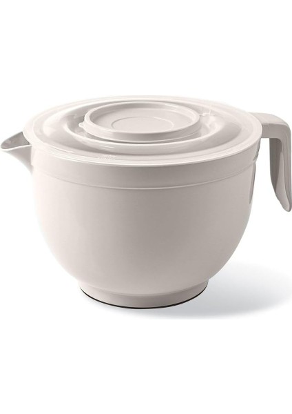 Home Karıştırma Kabı & Mikser Kase Kapaklı Mikser Kase 3 Litre Çırpma Kabı Krem