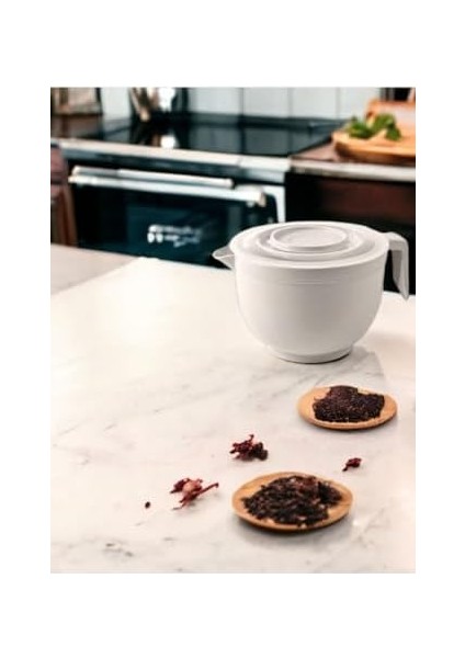 Home Karıştırma Kabı & Mikser Kase Kapaklı Mikser Kase 3 Litre Çırpma Kabı Krem fiyatları