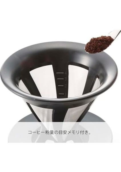 02 Kendinden Filtreli Dripper (Siyah)