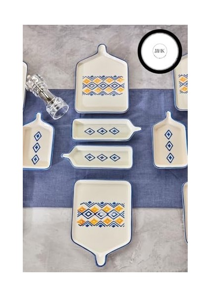 Parça 6 Kişilik Desenli Yemek Seti