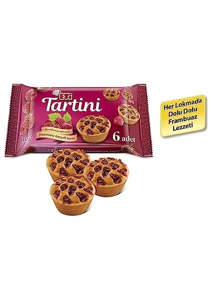 Tartini Frambuazlı Turta 114 G x 14 Adet