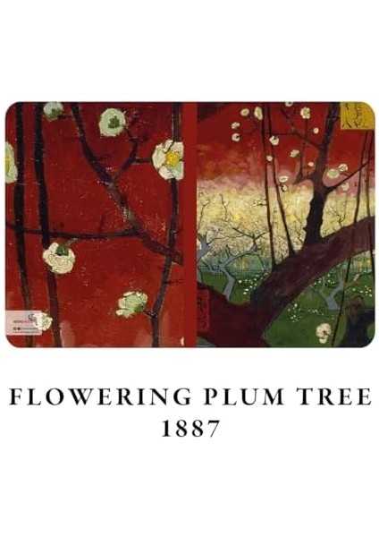 Blooming Series - A5, Van Gogh 4'lü Defter Seti Iı, Çizgisiz, Toplam 256 Sayfa, Her Biri 64 Sayfa, Tel Dikiş, Esnek Kapak, Oval Kenar, Tuval Doku, 60 gram, Sarı Krem Renk