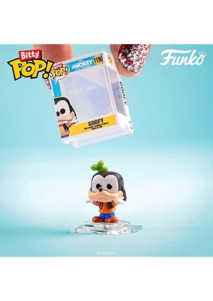 Bitty Pop! - Goofy, Chip, Minnie Mouse (Hands Folded) ve Sürpriz Mini Gizem Figürü - 2,2 cm Koleksiyon - Istiflenebilir Raf Dahil, Hediye Fikri, Hayranları