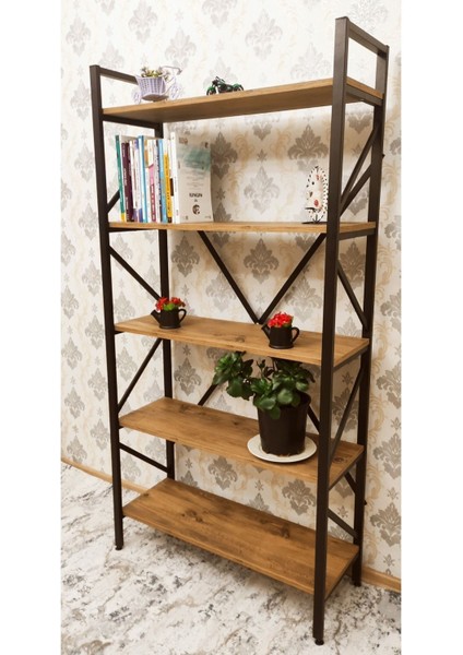 Dekoratif Ahşap Kitaplık Antlantik Çam 90 x 180 cm 023 fiyatları