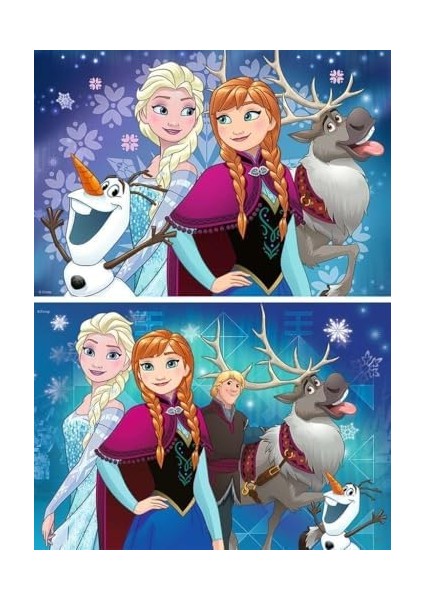 90747 Frozen 2'li 24 Parça Yapboz