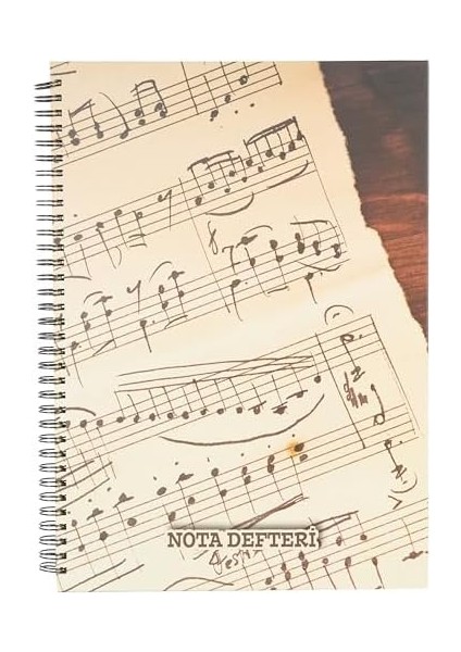 Color A4 80 Yp.sert Kapak Spiralli Müzik Defteri