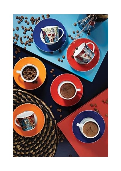 Porselen Toledo 10910 Desenli Kahve Takımı, 100 ml fiyatları