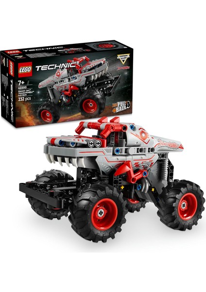 Technic Monster Jam Thunderoarus Çek-Bırak Oyuncak Kamyon - Yaratıcı Oyunları Seven 7 Yaş ve Üzeri Erkek ve Kız Çocukları Için Araç Yapım Seti, Hediye Fikri 42200 (232 Parça)