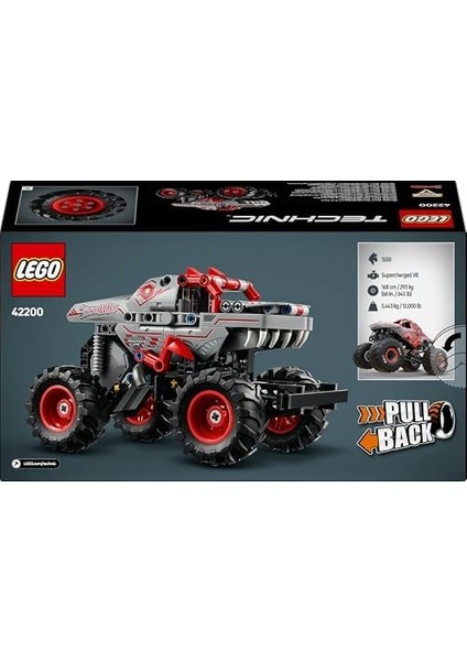 Technic Monster Jam Thunderoarus Çek-Bırak Oyuncak Kamyon - Yaratıcı Oyunları Seven 7 Yaş ve Üzeri Erkek ve Kız Çocukları Için Araç Yapım Seti, Hediye Fikri 42200 (232 Parça) fiyatları