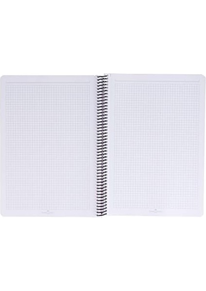 Pp Kapak Bicolor Sprli Defter 100YP Kareli