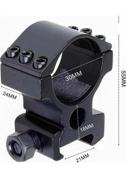 30MM/21MM Tüfek Için Lazer Fener Bağlama Aparatı Tdrtr