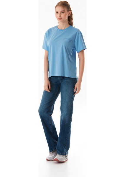 Önü ve Arkası Baskılı Bisiklet Yaka Tişört fiyatları