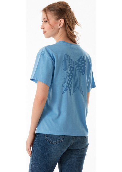 Önü ve Arkası Baskılı Bisiklet Yaka Tişört fırsatları