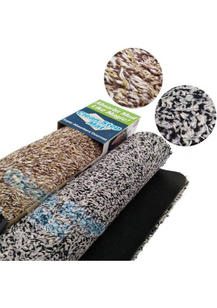 Clean Step Mat Yıkanabilir Mikrofiber Kir Toz Emici Iç-Dış Ortam Paspas Tdrtr