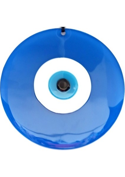 Cam Nazar Boncuklu Mavi Renk 20 Santimetre El Yapımı Duvar Süsü Tdrtr