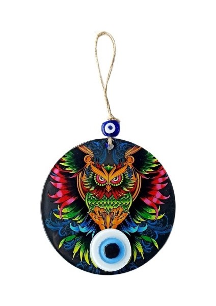 Efsane Baykuş 15 Santimetre Füzyon Cam Duvar Süsü Tdrtr fiyatları