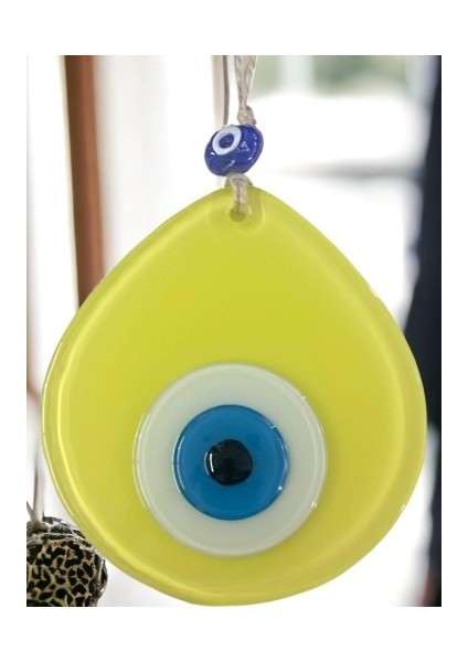 Mavi Nazar Boncuklu Sarı Renk Nazar Boncuklu Damla Desen El Yapımı Duvar Süsü Tdrtr indirimleri