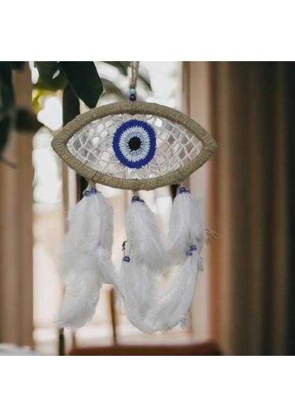 Nazar Boncuğu Motifli Göz Model Duvar Süsü El Işçiliği Duvar Dekoru Tdrtr