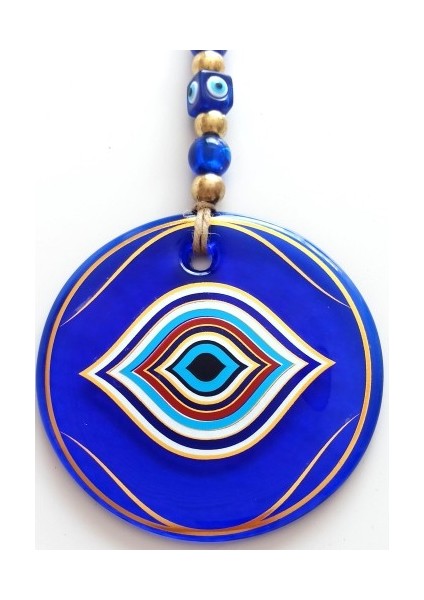 Göz Model Yaldızlı El Yapımı Mavi Cam Duvar Süsü Tdrtr fiyatları