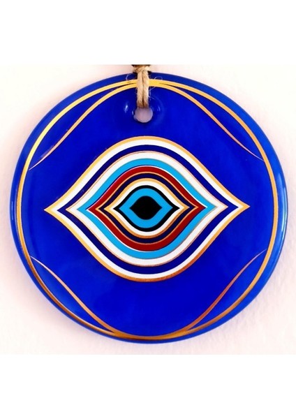 Göz Model Yaldızlı El Yapımı Mavi Cam Duvar Süsü Tdrtr modelleri