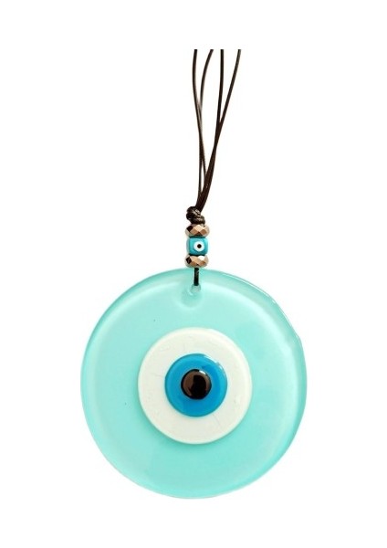 Turkuaz Rengi Nazar Boncuklu El Yapımı Duvar Süsü Hediyelik Eşya Tdrtr