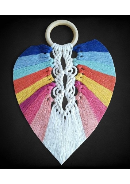 Yedi Çakra Renklerinde Yaprak Makrome Duvar Dekoru Tdrtr modelleri