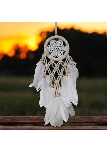 Yıldız Motifli Ekru Renk Düş Kapanı Hediyelik Duvar Süsü Tdrtr indirimleri