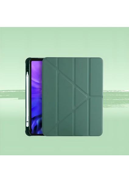 iPad 10. Nesil 2022 10.9” / 11. Nesil A16 2025 11” Uyumlu Kalem Bölmeli Uyku Modlu Akıllı Kılıf
