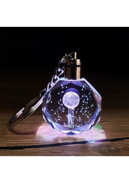 Işıklı Kristal Anahtarlık Hediyelik
