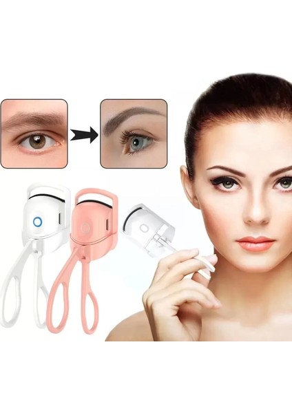 Kirpik Kıvırıcı Isıtıcılı Sabitler Kıvırır Şekillendirir - Şarjlı modelleri