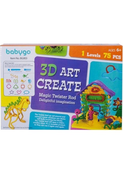 Nessiworld Babygo Yapıcı Bükme Oluşturma 3D Yapım Seti