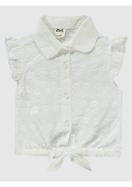 Kız Bebek Şortlu Takım 6-18 Ay Ekru modelleri