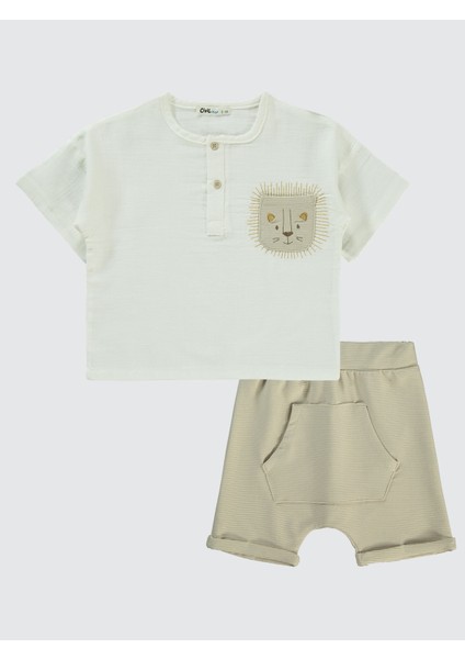 Erkek Çocuk Takım 2-5 Yaş Bej