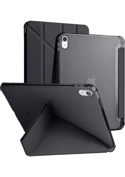 iPad 10.2 (7. 8. 9.nesil) 2020/2021 Uyumlu Kalem Bölümlü Uyku Modlu Katlanabilir Akıllı Kılıf