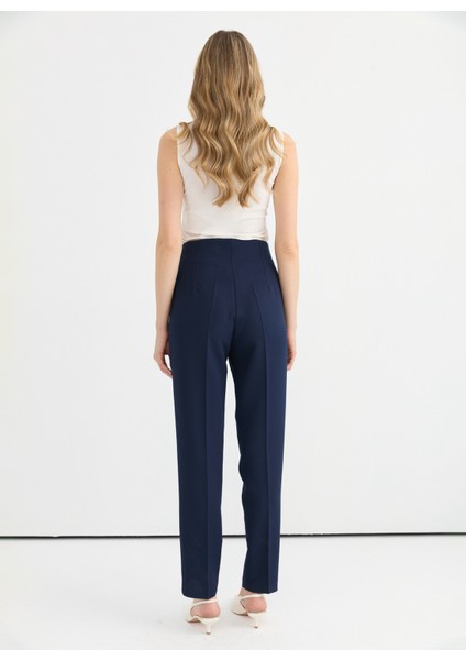 Normal Bel Standart Lacivert Kadın Pantolon 25YSL5352 modelleri