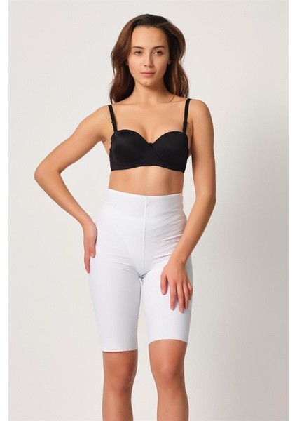 Beyaz Emay 2923 Yüksek Bel Karyokalı Paçalı Lazer Korse modelleri