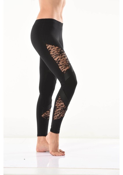 Beruflic Güpür Dantel Detaylı Kadın Tayt 0583 fiyatları