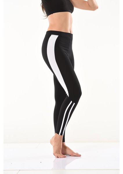 Beruflic Şeritli Kadın Tayt 0591 modelleri