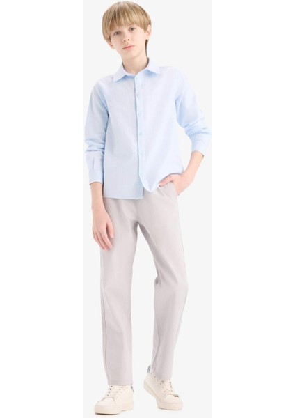Erkek Çocuk Düz Paça Basic Düz Gabardin Pantolon D5859A825SM fırsatları