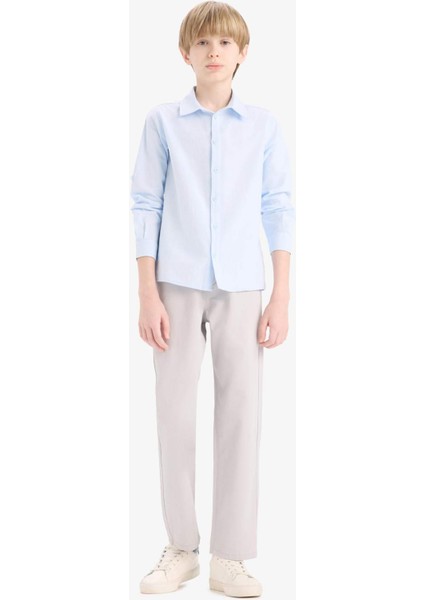 Erkek Çocuk Düz Paça Basic Düz Gabardin Pantolon D5859A825SM indirimleri