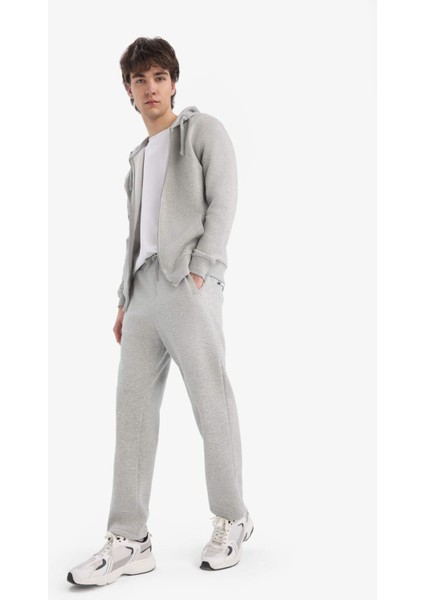 Regular Fit Fleto Cepli Düz Paça Kalın Eşofman Altı D7601AX25SP fiyatları