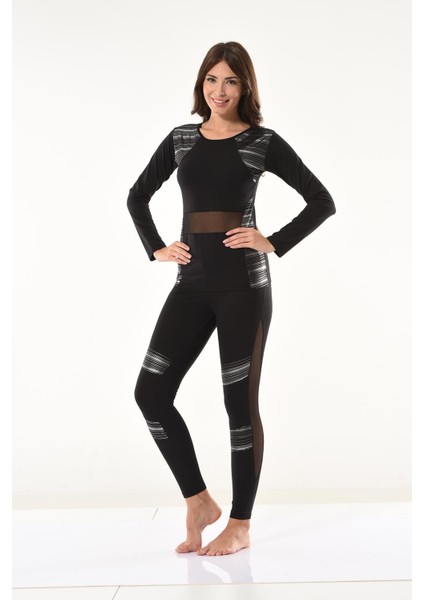 Beruflic Tül Detaylı Modelli Tayt Takımı 1132 fiyatları