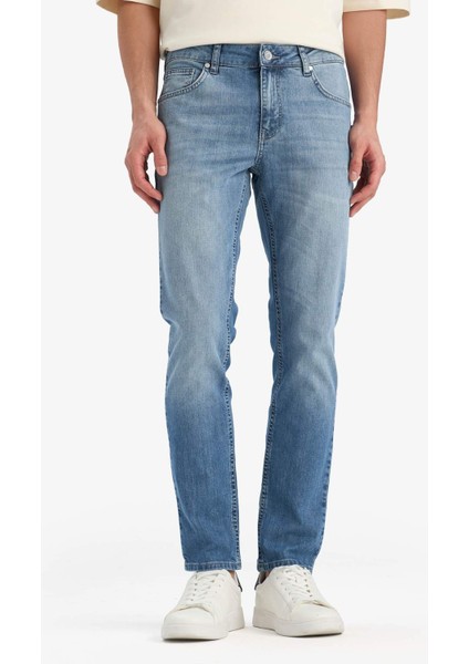 Pedro Slim Fit Dar Kalıp Normal Bel Dar Paça Jean Pantolon E9305AX25SP