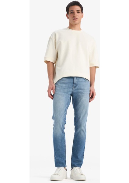 Pedro Slim Fit Dar Kalıp Normal Bel Dar Paça Jean Pantolon E9305AX25SP modelleri