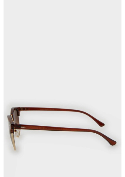 Kadın Klasik Kahve Metal Çerçeve Kahve Cam UV Güneş Gözlüğü F0611AXNS modelleri