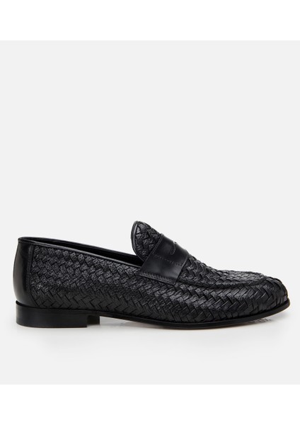 Masters 02ayh303180a100 Erkek Deri Siyah Yumuşak Dokulu Klasik Loafer