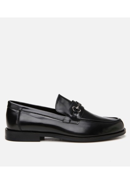 Masters 02ayh302600a100 Erkek Deri Siyah Toka Detaylı Klasik Loafer